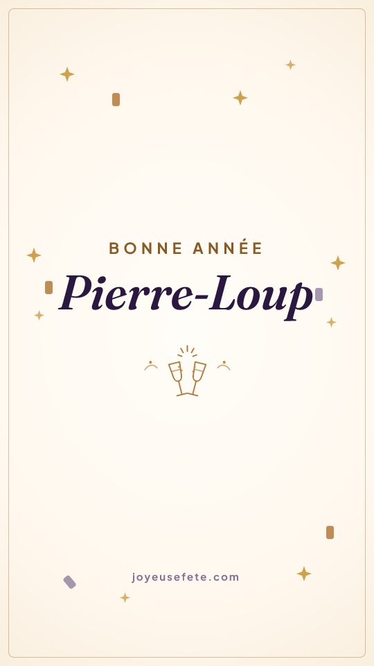 Image « Bonne année Pierre-Loup » au format story