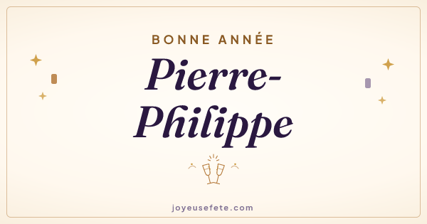Image « Bonne année Pierre-Philippe » au format large