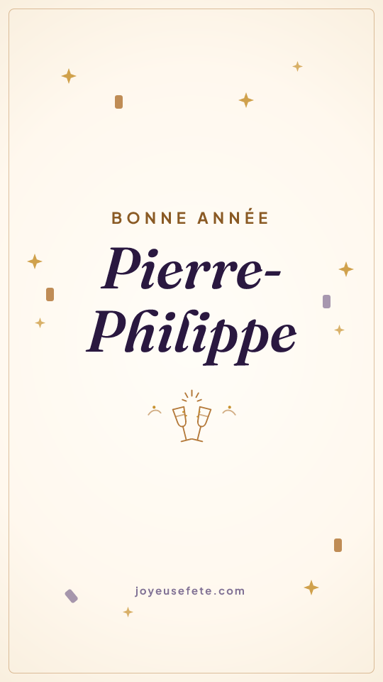 Image « Bonne année Pierre-Philippe » au format story