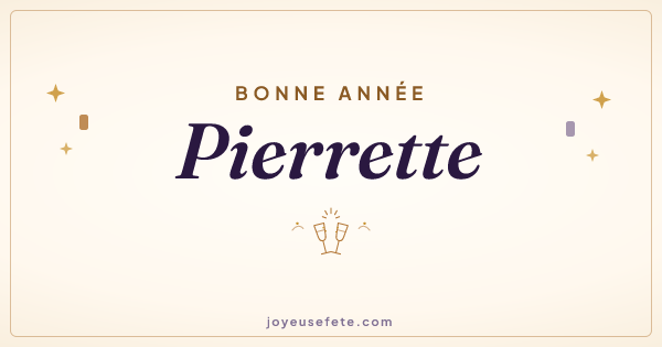 Image « Bonne année Pierrette » au format large