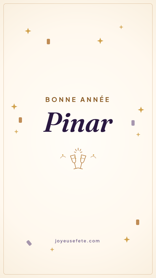 Image « Bonne année Pinar » au format story