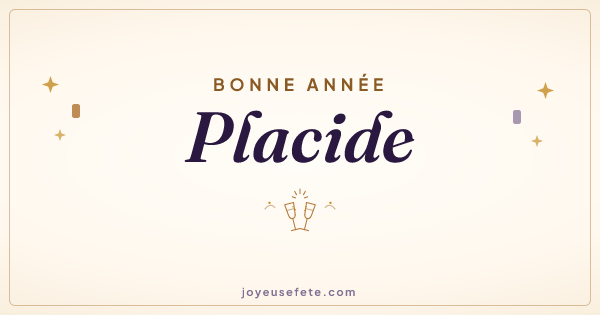 Image « Bonne année Placide » au format large