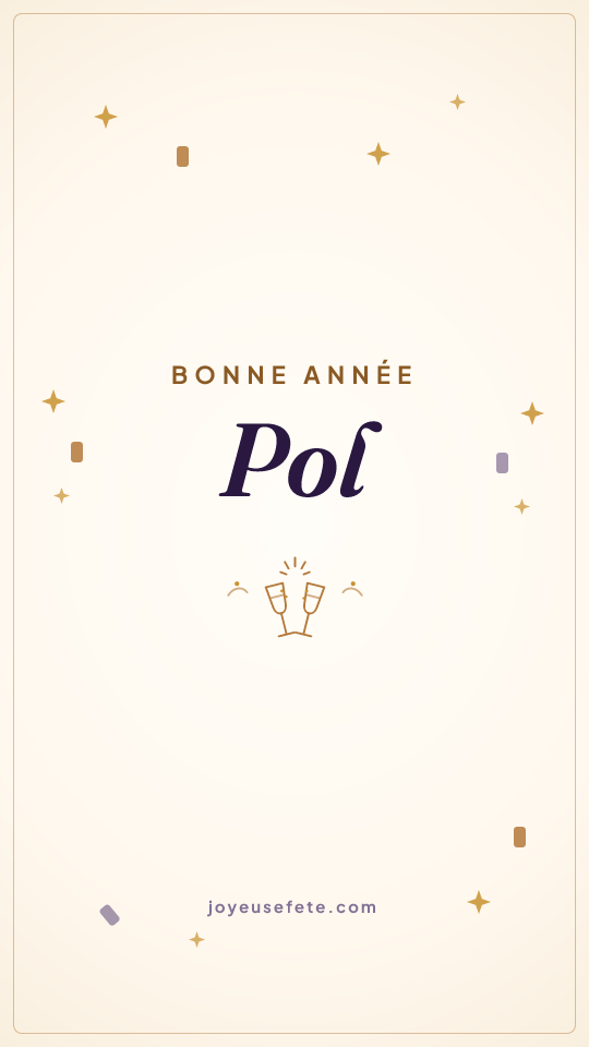 Image « Bonne année Pol » au format story