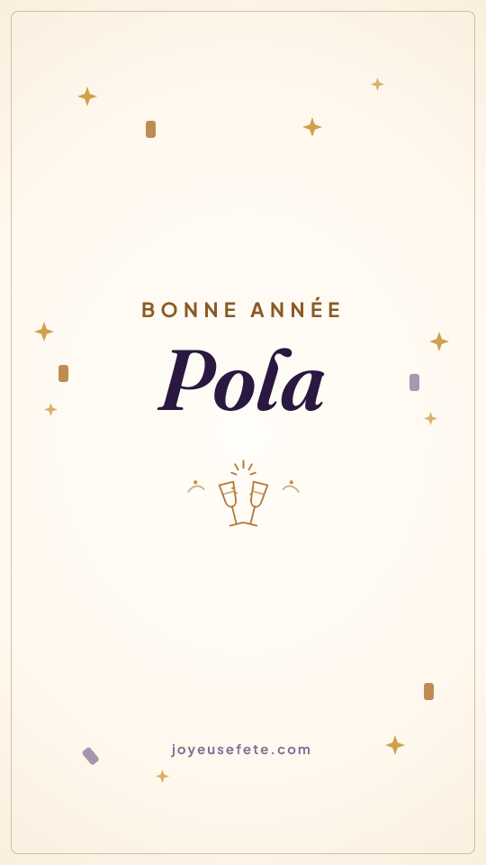 Image « Bonne année Pola » au format story