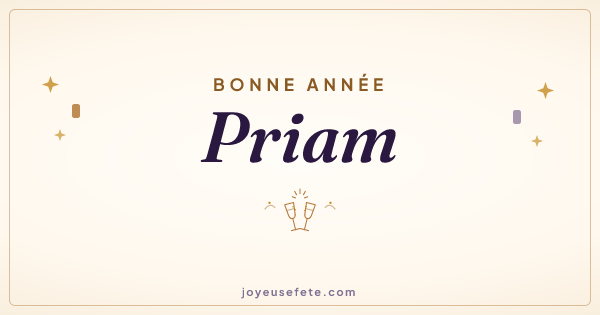 Image « Bonne année Priam » au format large