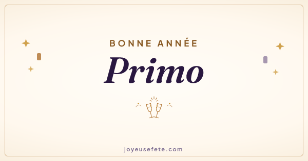 Image « Bonne année Primo » au format large