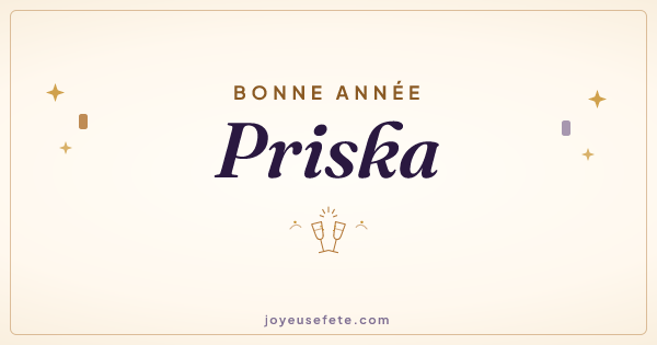 Image « Bonne année Priska » au format large