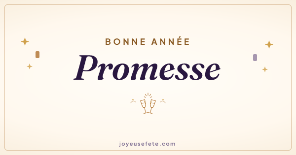Image « Bonne année Promesse » au format large