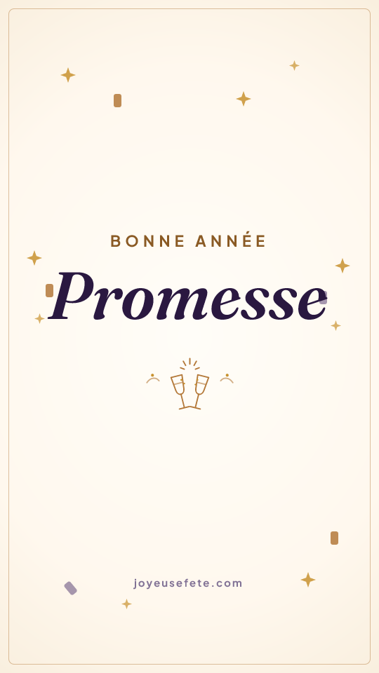 Image « Bonne année Promesse » au format story