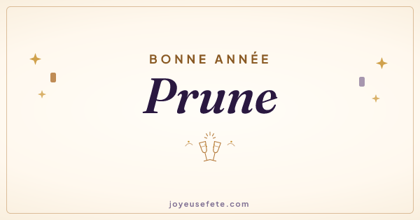 Image « Bonne année Prune » au format large