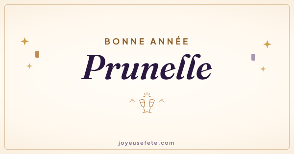 Image « Bonne année Prunelle » au format large