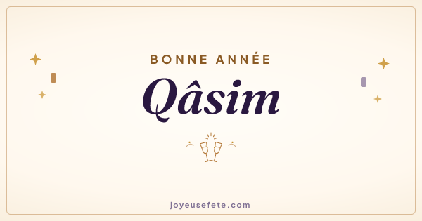 Image « Bonne année Qâsim » au format large
