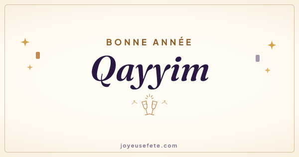 Image « Bonne année Qayyim » au format large