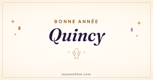 Image « Bonne année Quincy » au format large