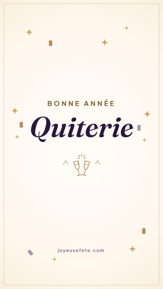 Image « Bonne année Quiterie » au format story