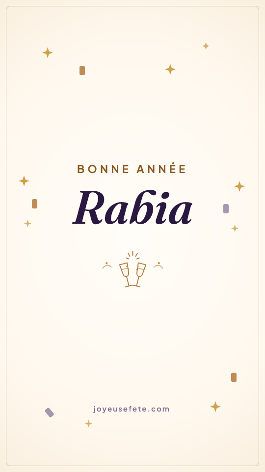 Image « Bonne année Rabia » au format story