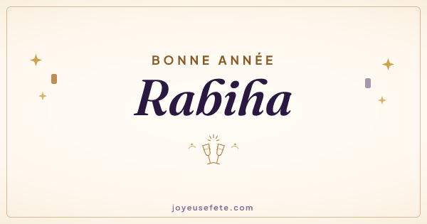Image « Bonne année Rabiha » au format large
