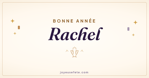 Image « Bonne année Rachel » au format large