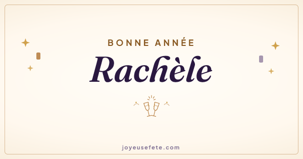 Image « Bonne année Rachèle » au format large