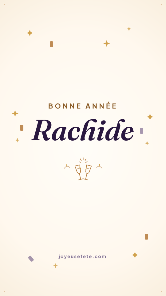 Image « Bonne année Rachide » au format story