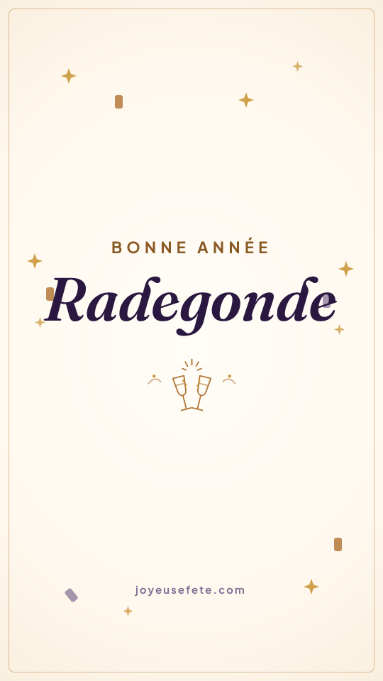 Image « Bonne année Radegonde » au format story