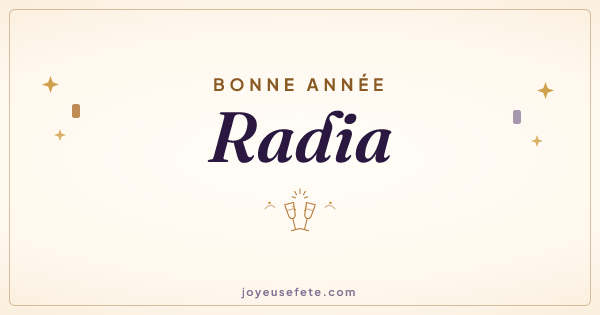 Image « Bonne année Radia » au format large