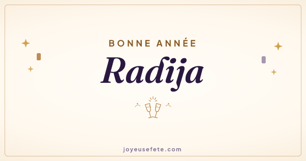 Image « Bonne année Radija » au format large