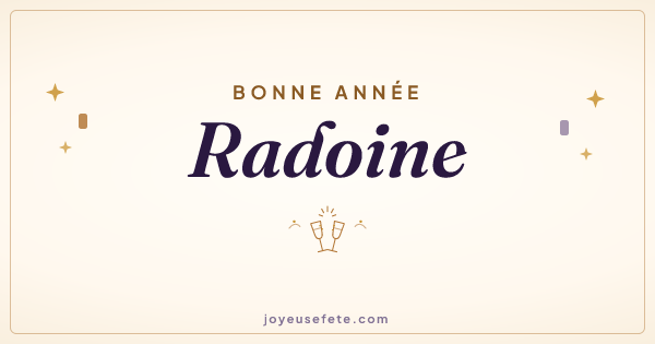 Image « Bonne année Radoine » au format large