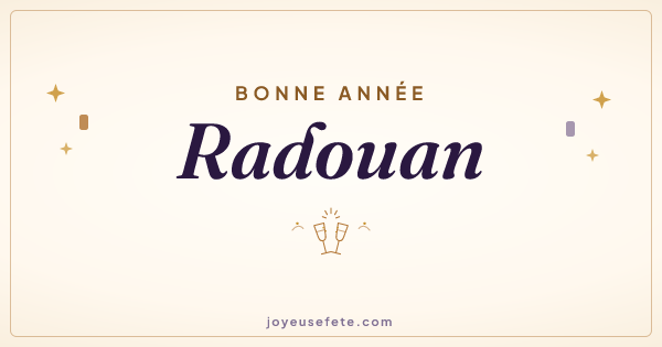 Image « Bonne année Radouan » au format large