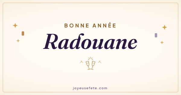 Image « Bonne année Radouane » au format large