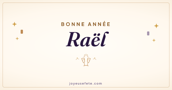 Image « Bonne année Raël » au format large