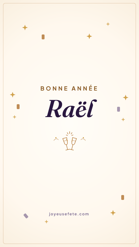 Image « Bonne année Raël » au format story