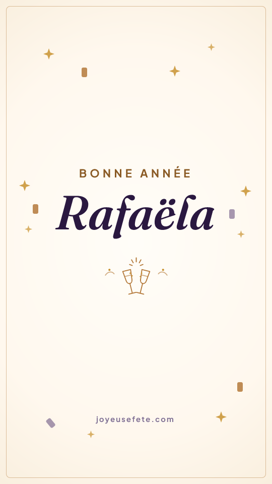 Image « Bonne année Rafaëla » au format story