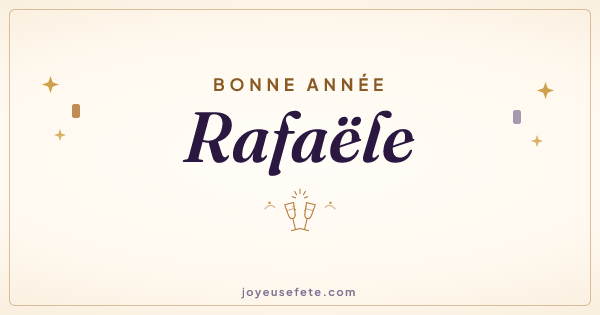 Image « Bonne année Rafaële » au format large