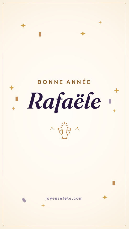 Image « Bonne année Rafaële » au format story