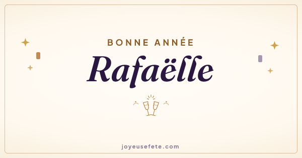 Image « Bonne année Rafaëlle » au format large