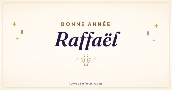 Image « Bonne année Raffaël » au format large