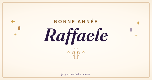 Image « Bonne année Raffaele » au format large