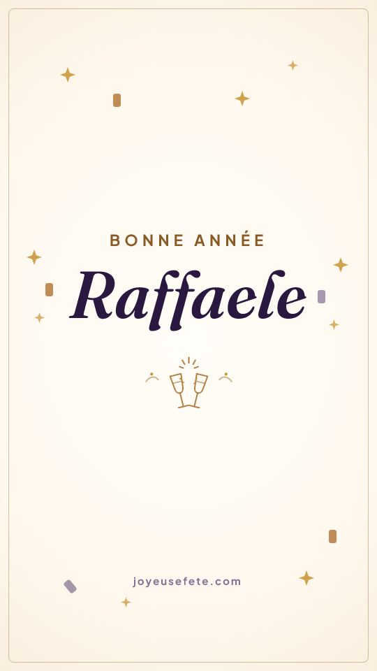 Image « Bonne année Raffaele » au format story