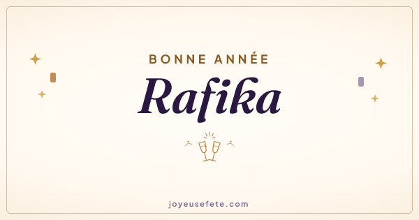 Image « Bonne année Rafika » au format large