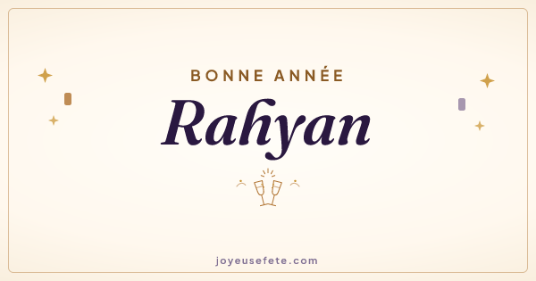 Image « Bonne année Rahyan » au format large