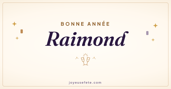 Image « Bonne année Raimond » au format large