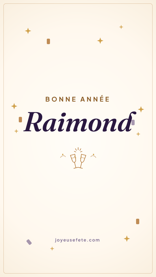 Image « Bonne année Raimond » au format story