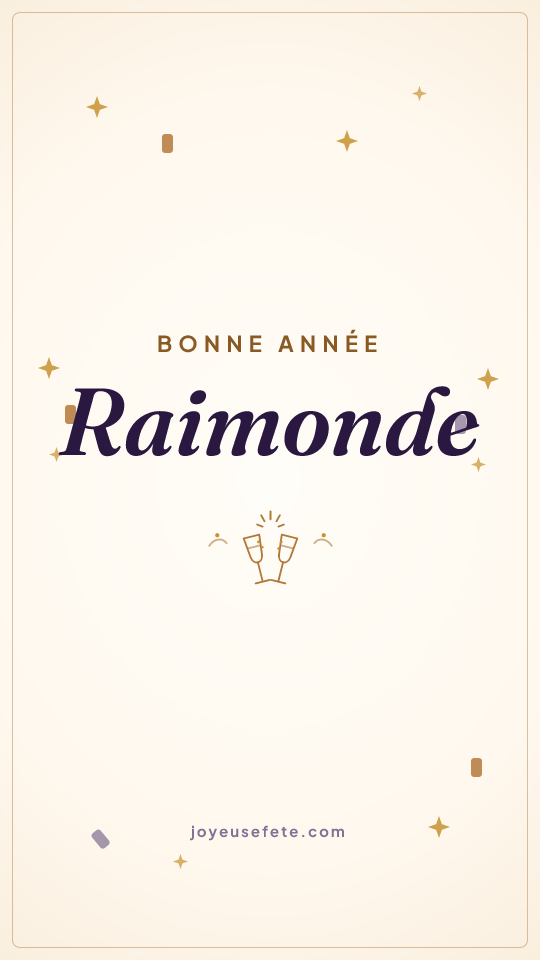 Image « Bonne année Raimonde » au format story