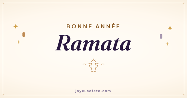 Image « Bonne année Ramata » au format large