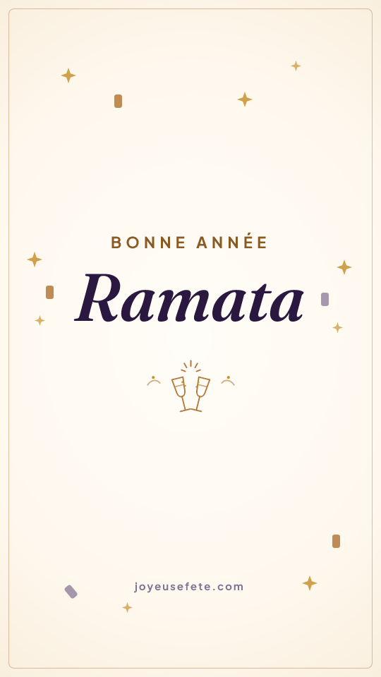 Image « Bonne année Ramata » au format story