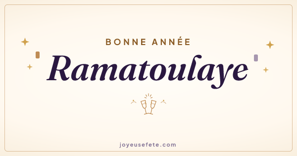 Image « Bonne année Ramatoulaye » au format large