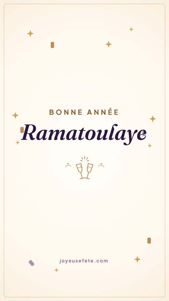 Image « Bonne année Ramatoulaye » au format story
