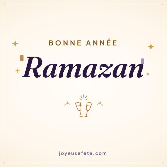 Image carrée « Bonne année Ramazan » pour WhatsApp