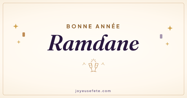 Image « Bonne année Ramdane » au format large
